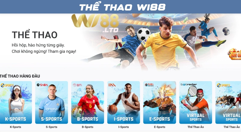 Sảnh cá cược thể thao Wi88
